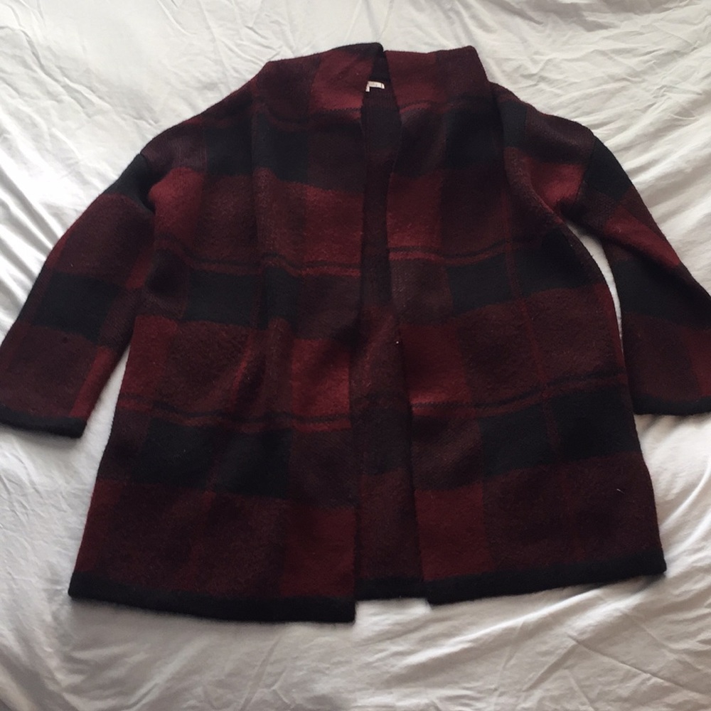 Plaid Cardigan